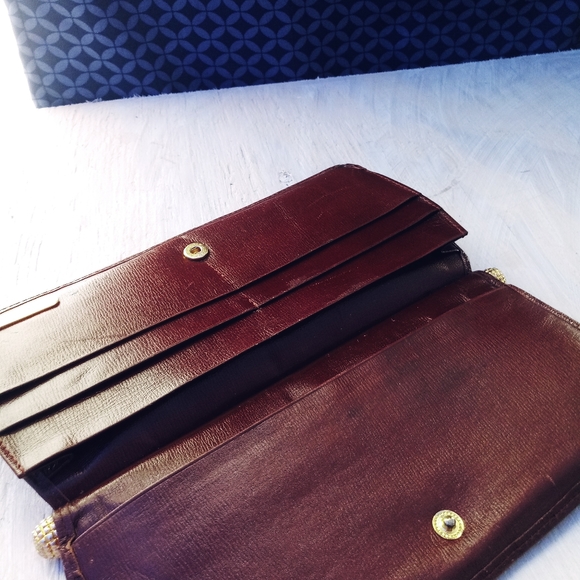 Anne Klein Vintage Brown Leather Wallet - Picture 6 of 7